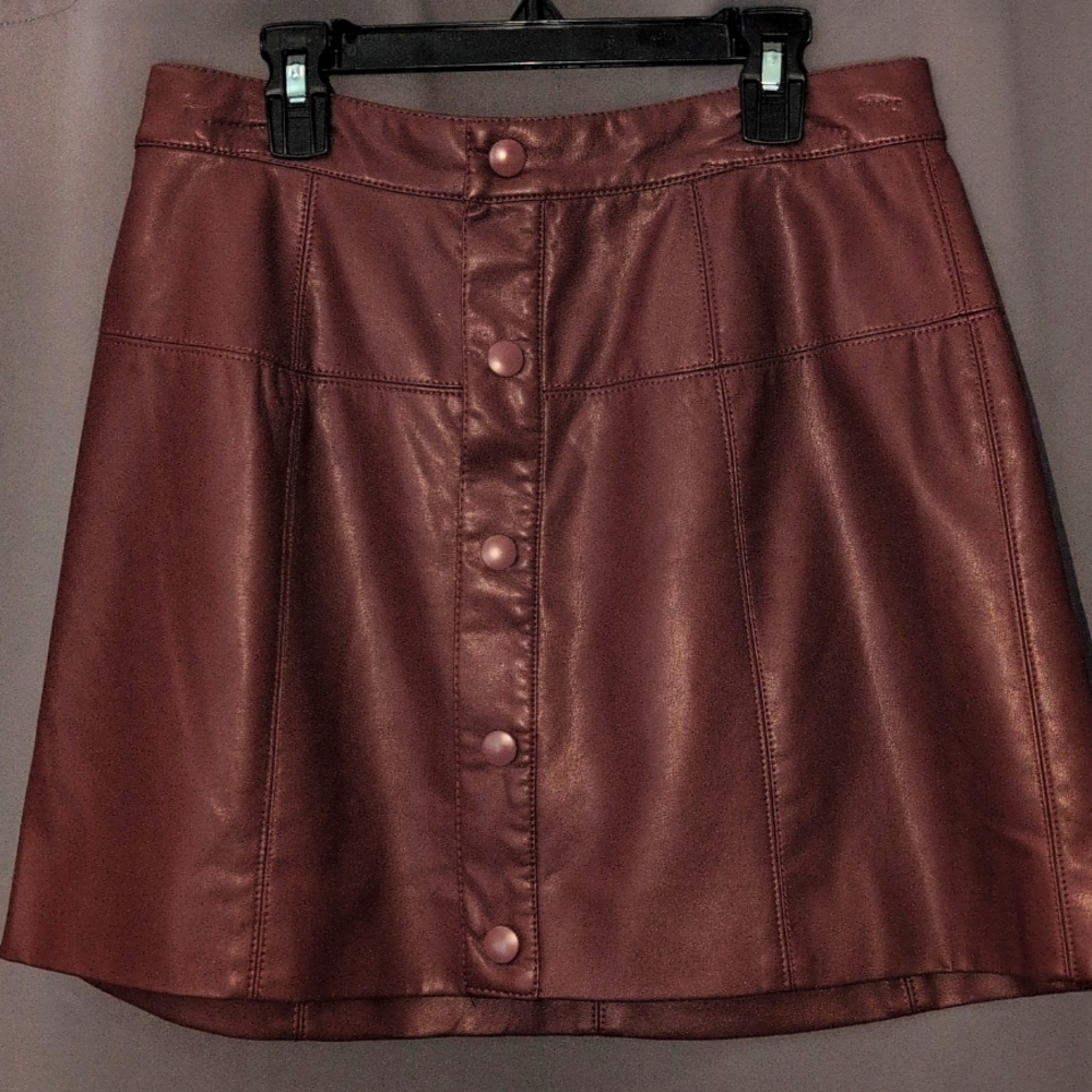 Leather Mini Skirt